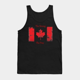 True North Strong And Free T-Shirt | Proud Canadian Pride Shirt | Perfect for Canada Day & Everyday Wear Tank Top